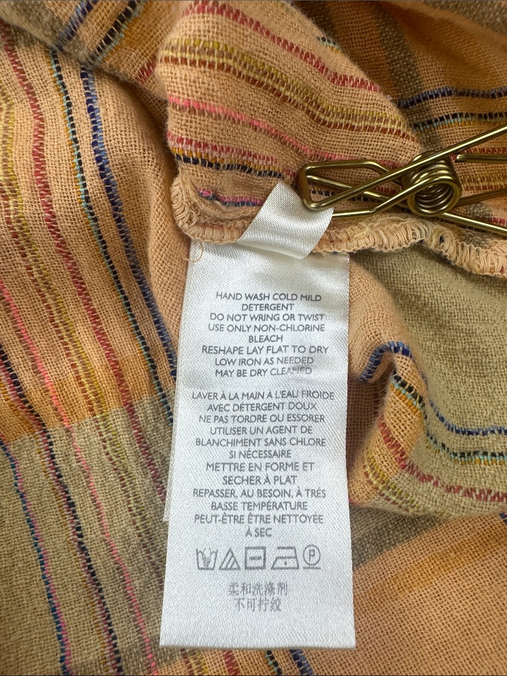 Pilcro Yellow Plaid Button Henley Top - Picture 10 of 12
